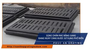 song chắn rác bằng gang