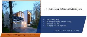 Ưu điểm nhà tiền chế dân dụng