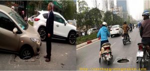 Nắp hố ga bị mất cắp